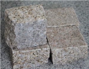 G682 Granite Cobble Stone,China Yellow Granite Paving Stone