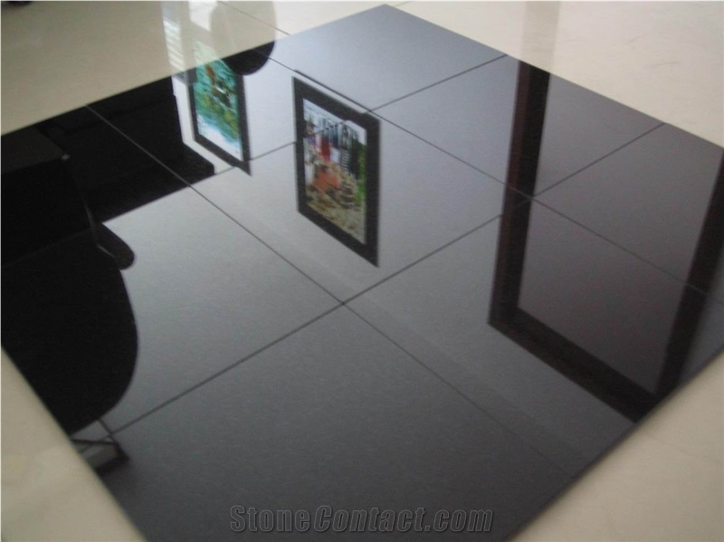 Shanxi Black Granite Tiles & Slabs, China Absolute Black Granite