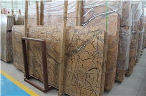 Tropical Rain Forest Brown Marble Slabs & Tiles, India Brown Marble