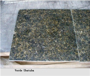 Verde Ubatuba Granite Tiles & Slabs, Brazil Green Granite