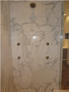 Calacatta Gold Marble Shower Picture