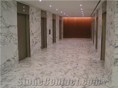 Commercial Project Marble Floor and Wall Application