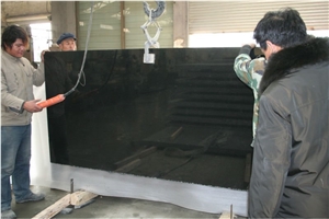 Hebei Black Granite Slab, China Black Granite