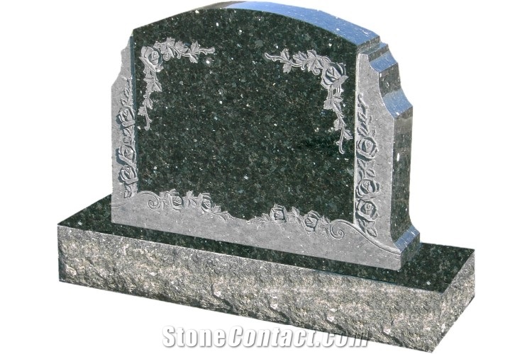 Jk12 Blue Pearl Granite Memorial, Blue Granite Monument & Tombstone