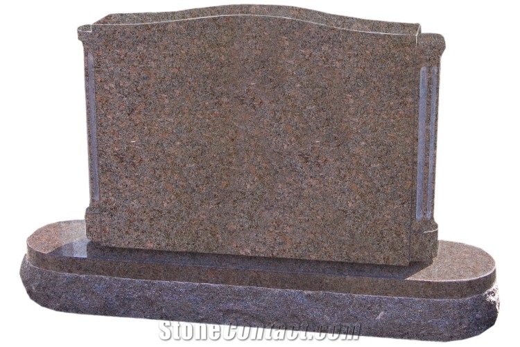 Jk14 Mahogany Granite Monument & Tombstone