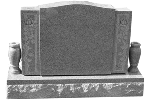 Jk9 China Gray Granite Companion Headstone, Grey Granite Monument & Tombstone