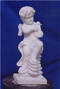 White Marble Kid Carving,White Marble Sculpture & Statue