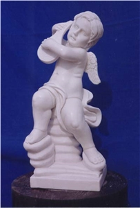 White Marble Kid Carving,White Marble Sculpture & Statue