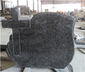 Cihna Black Granite Tombstone