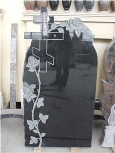 Black Granite Monument,Cross Tombstone