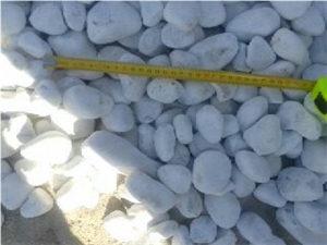 White Carrara Pebbles