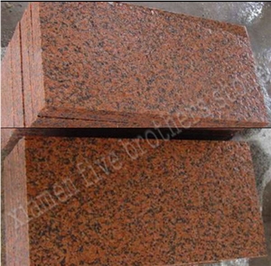Chinese Granite Tianshan Mountain Red Tile, Moutain Red Granite Slabs & Tiles