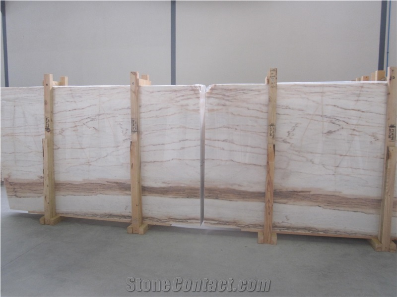 Aurora Gold Marble, White Marble with Red Veins, Estremoz Marble Slabs & Tiles