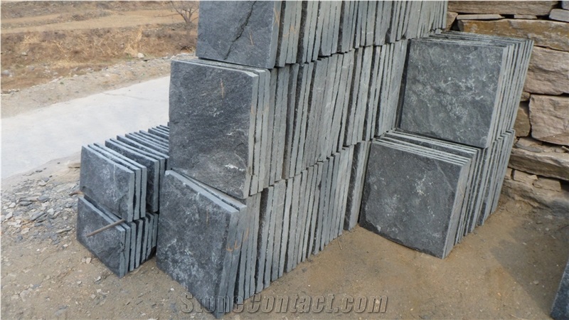 Black Quartzite Tiles, China Black Quartzite