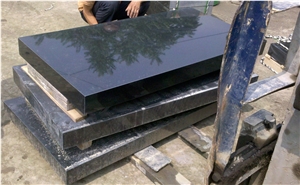 China Black Granite Rectangle Tombstone