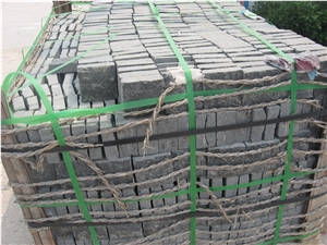 G301 Jinan Black Granite Cube Paver