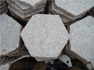 Granite Hexagonal Flagstone,G368 Red Granite Flagstone