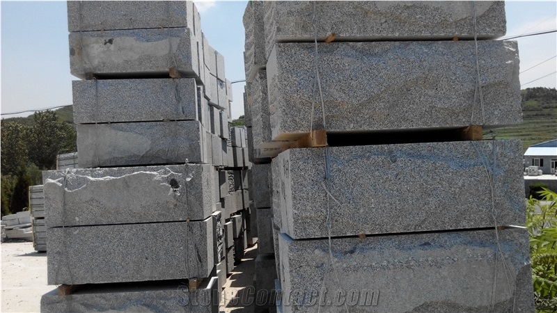 Granite Wall Stone Made in China, G341 Grey Granite Mushroom Stone