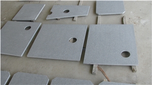 Grey Granite Tile with Hoel for Project, G343 Grey Granite Slabs & Tiles