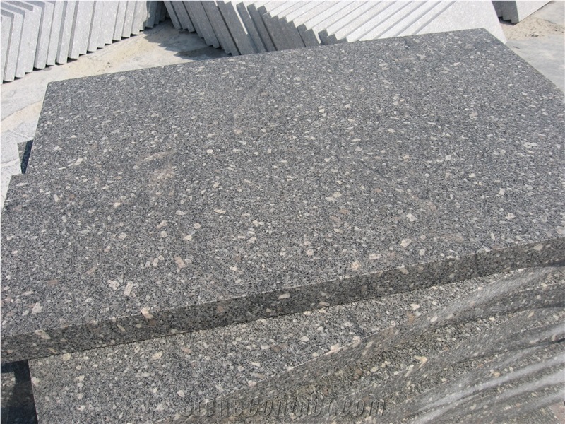 Natural Polished Grey Granite G375 Slabs & Tiles, China Grey Granite