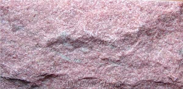 Peach Red Quartzite Mushroom Stone
