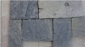 Quartzite Paving Tiles, China Black Quartzite Pattern