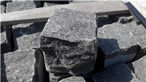 Split Black Granite Paver, G370 Black Granite Pavers