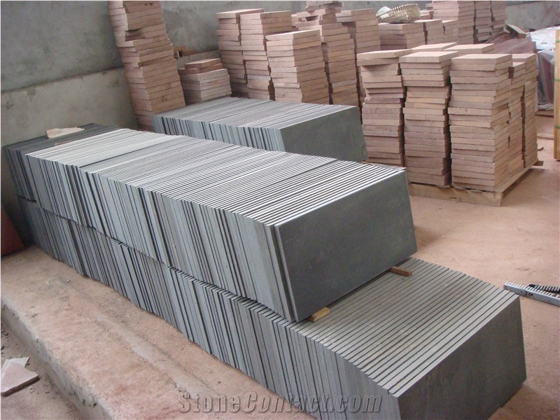 China Black Sandstone Floor Tiles, Sichuan Black Sandstone Slabs & Tiles