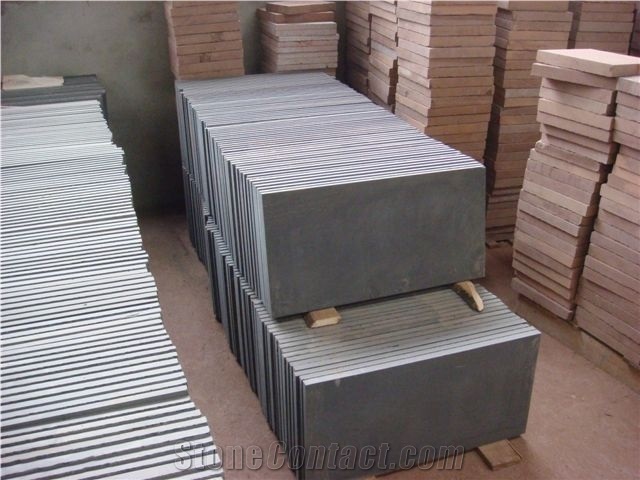 China Black Sandstone Floor Tiles, Sichuan Black Sandstone Slabs & Tiles