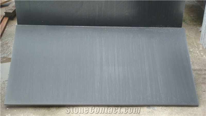 Natural Black Sandstone Floor Tiles, Sichuan Black Sandstone Slabs & Tiles