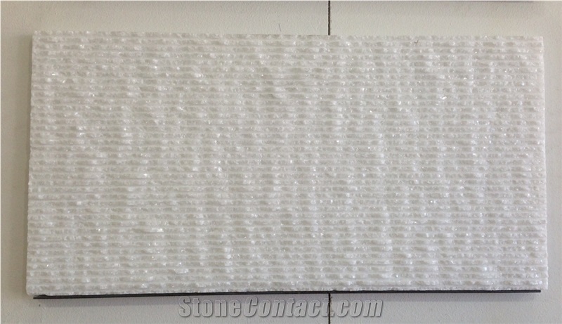 Sichuan Chiseled White Marble Slabs & Tiles, Crystal White Marble Slabs & Tiles, China Crystal White Marble
