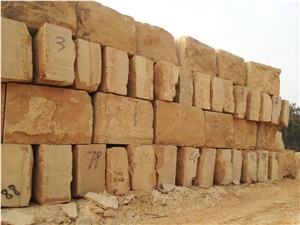 Sichuan Yellow Sandstone Blocks, China Yellow Sandstone Block