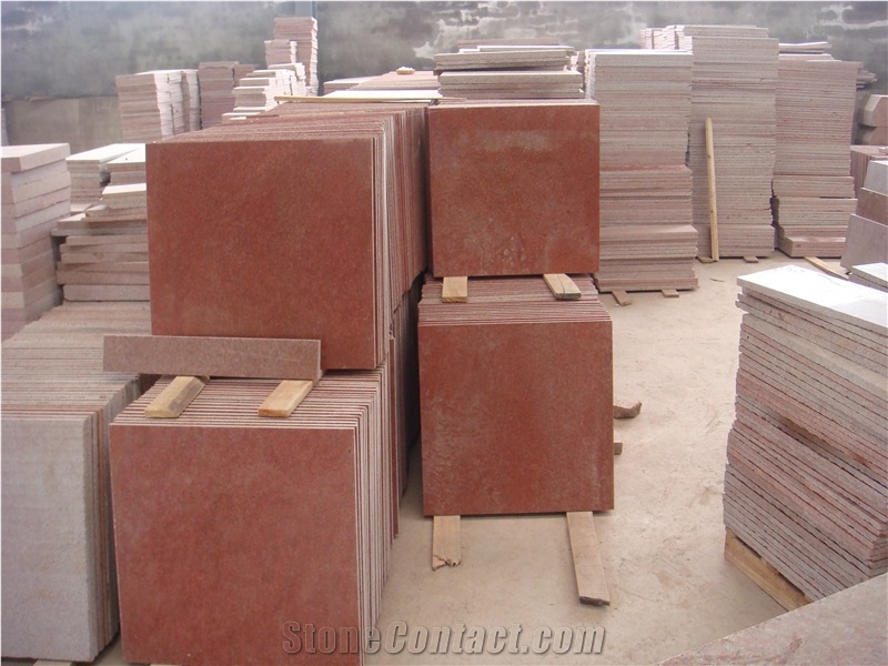 Yaan Red Granite Slabs & Tiles, Lushan Pearl Red Granite Slabs & Tiles