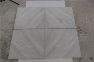 White Ajax Marble for Interior or Exterior Use, White Marble Stairs & Steps
