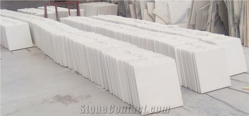 Pure White Marble Tiles, China White Marble