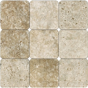 Tumbled Travertine Tiles, Armenia Beige Travertine