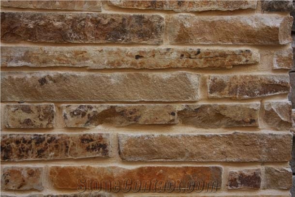 Mountain Rustic Ledge Stone, Tumbled Thin Veneer
