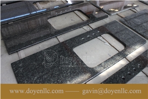 Chinese Butterfly Green Granite Kitchen Counter Tops Project