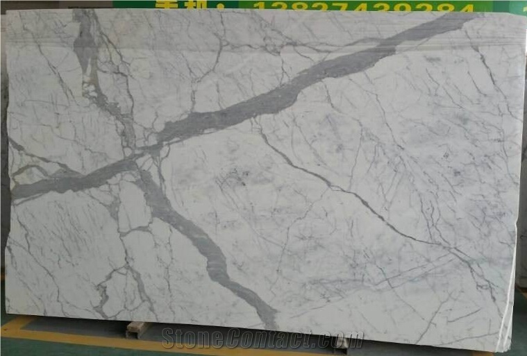 Calacatta Carrara White Marble Slabs and Tiles,Italian White Marble