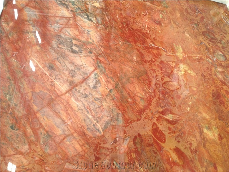 Rosso Damasco Marble Slabs & Tiles