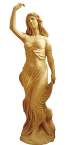 China Yellow Sandstone Human Sculpture