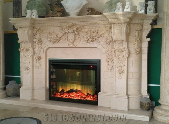 Continental Fireplaces Marble Yellow Marble Fireplaces From China