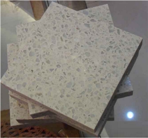 Handmade Ceramic Tile White Terrazzo Tile