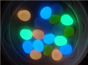 Photoluminescent Pebble Stone/Self Luminous Luminescent Vinyl Stone/