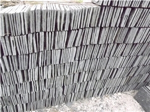 Wellest Black Quartzite Mushroom Stone,Wall Cladding Tile,Veneer Panel,China Natural Black Quartzite,Qt020