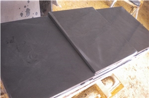 Wellest Black Sandstone Flooring Tile, Honed Finish,China Black Sandstone,Natural Stone
