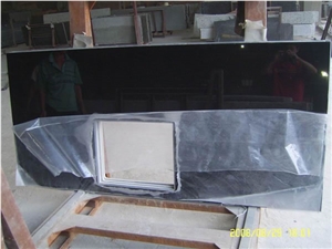 Wellest China Black,Hebei Black Granite Countertop with Undermount Sink,Bar Top, Restaurant Top,Front Desk, Kitchen Top