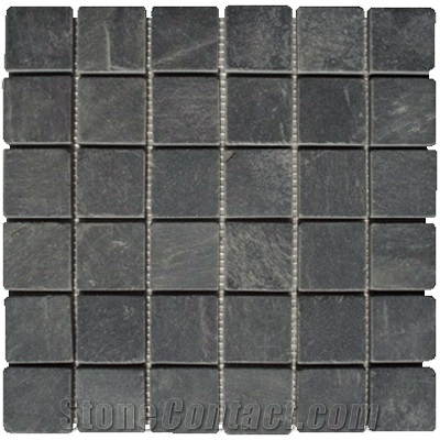 Wellest China Black Slate Mosaic,Model No.Ssm006