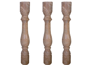 Wellest Copper Yellow Marble Baluster,Balustrade&Railings,Model No. Mb011