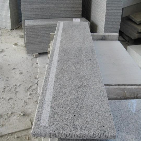 Wellest G603 China Rosa Beta,Padang Grey, Luner Pearl,China Grey Granite Step,Half-Bullnose Edge, with Antislip, Polished,China Granite,Natural Stone